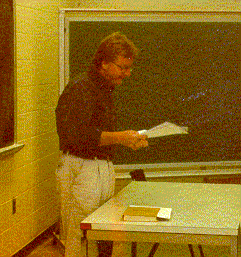 Matt in the classroom