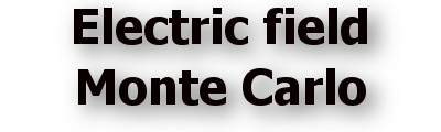 Electric field Monte Carlo