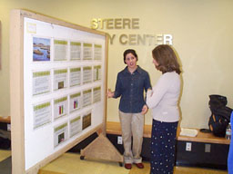 Katie Silva with Profs. Hill and Father Mac
