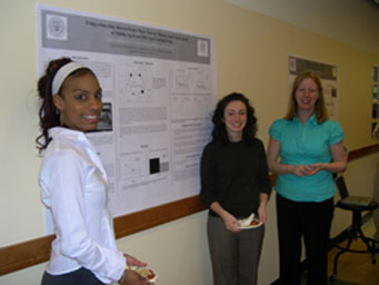 Students Lauren and Caroline with Professor Shannon Harding